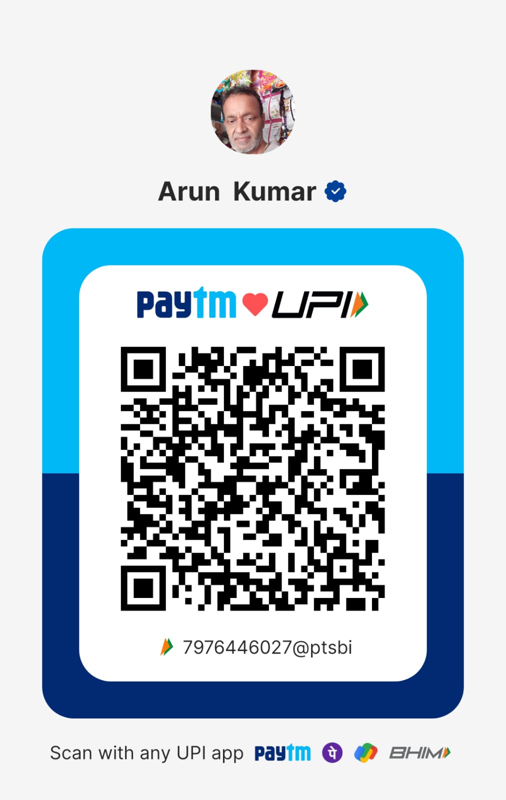 Max Solar Energy UPI Payment QR - Arun Kumar 7976446027@ptsbi