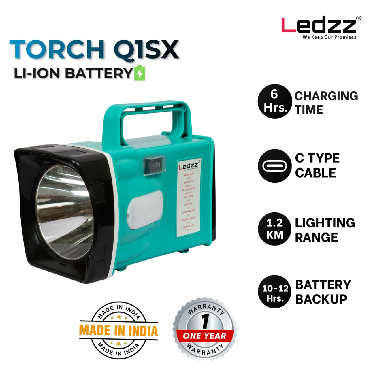 TORCH Q1SX LI-ION BATTERY