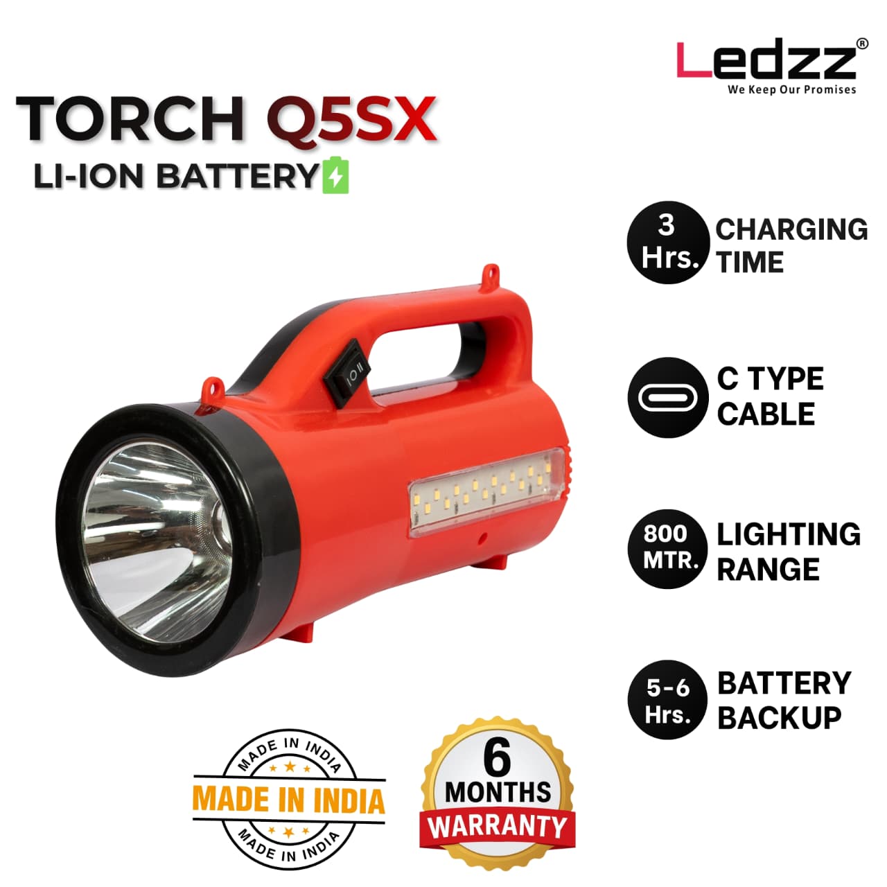 TORCH Q5SX LI-ION BATTERY